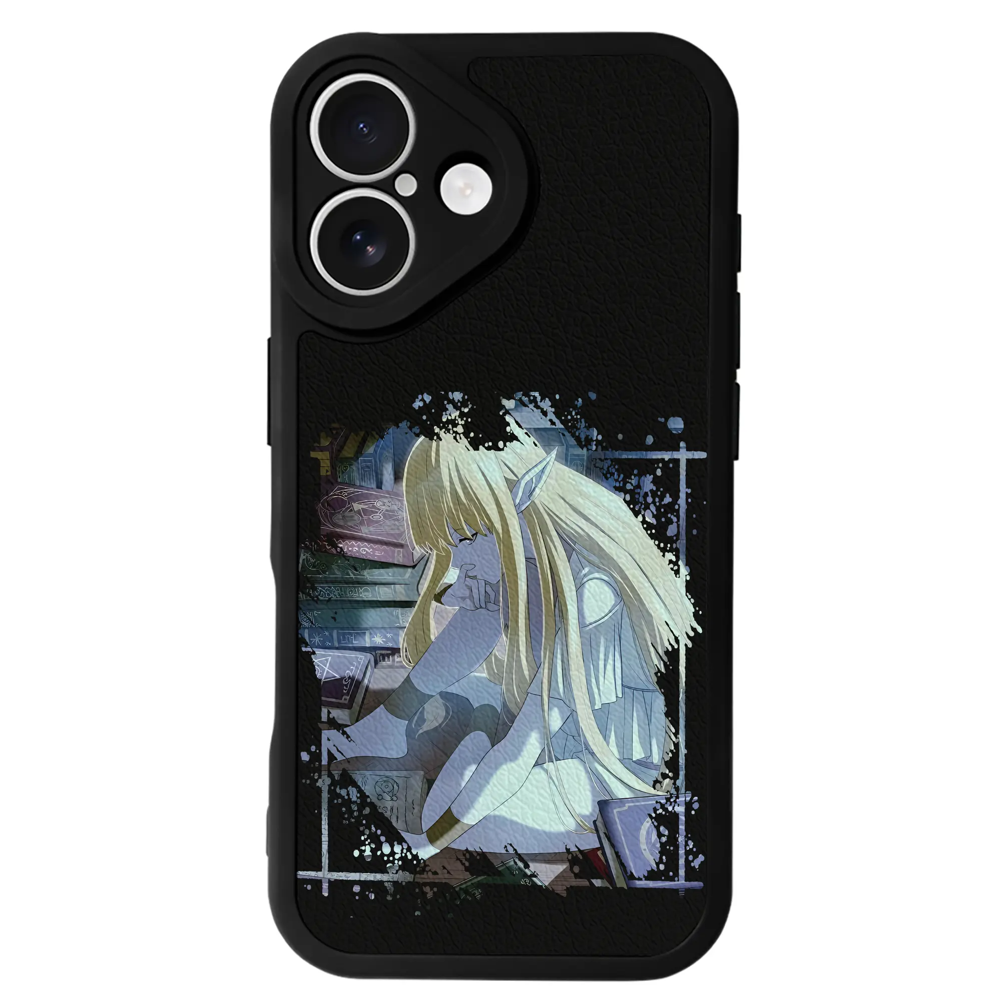 葬送のフリーレン（Frieren） グッズ,ゼーリエ（Serie） - IPhone 16シリーズ対応 ・ シリコンスマホケース ・ レザー調 ・ 高精度フィット ・ 耐衝撃 ・ ワイヤレス充電対応 ・ 精密カット